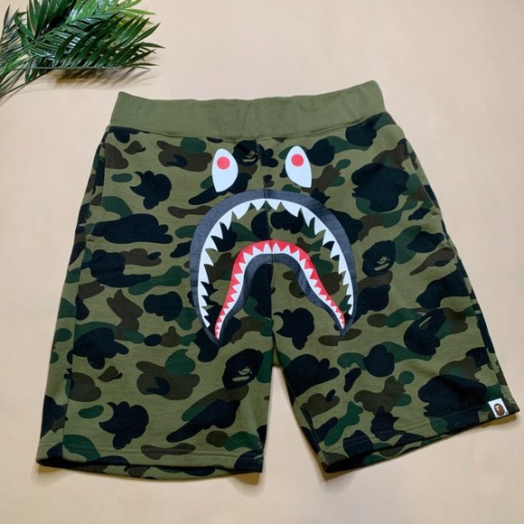 Bape Other - Authentic Bathing Ape Camo Shark Shorts - XL